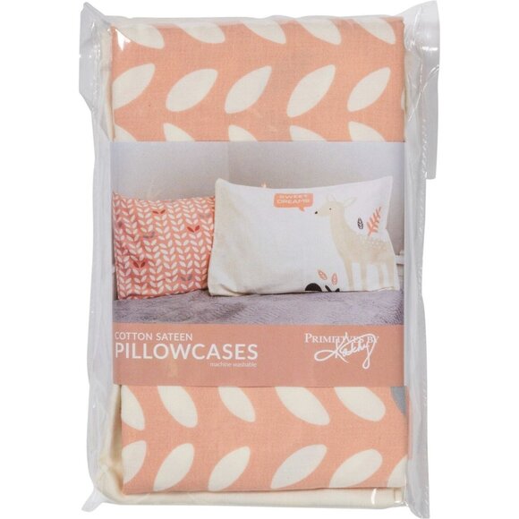 Primitives by Kathy Sweet Dreams Deer Set of 2 Standard Pillowcases Girls NEW - Picture 2 of 6